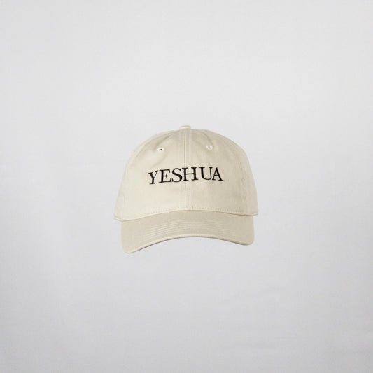 Complete your look with our Yeshua Cap, a timeless dad hat that combines comfort with simple style. Perfect for everyday wear, it's a subtle yet impactful addition to any outfit.